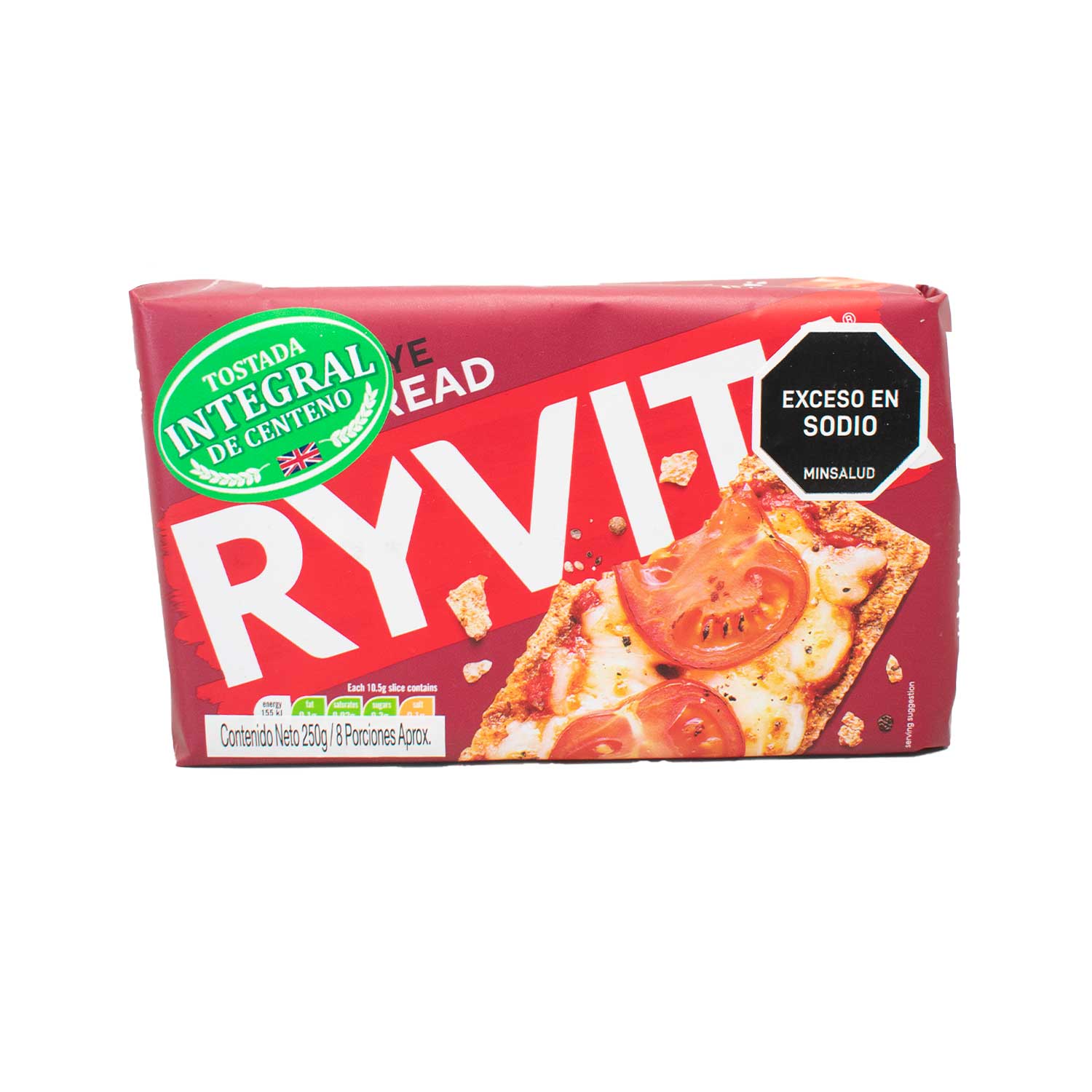 TOSTADAS INTÉGRALES DE CENTÉNO DARK RYE RYVITA pqx250g