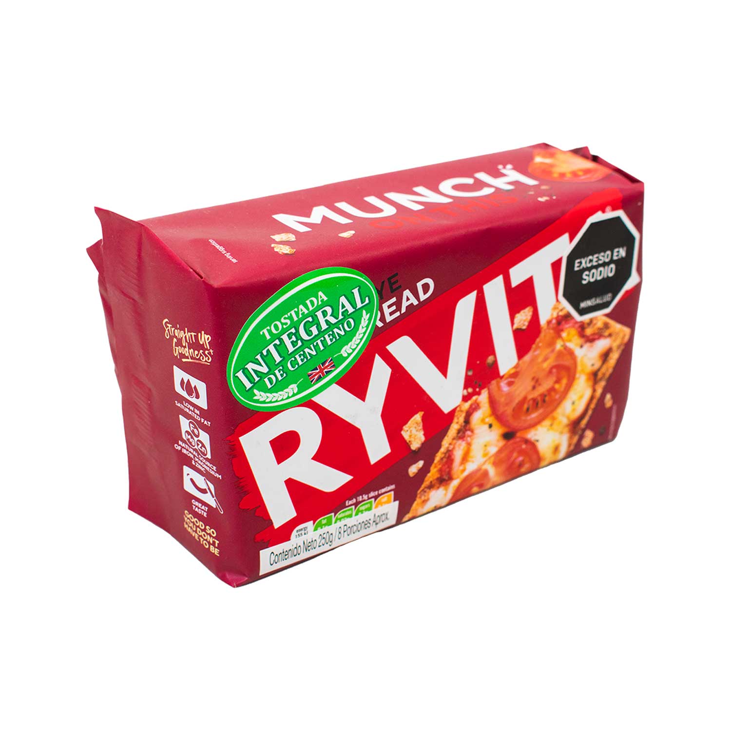TOSTADAS INTÉGRALES DE CENTÉNO DARK RYE RYVITA pqx250g