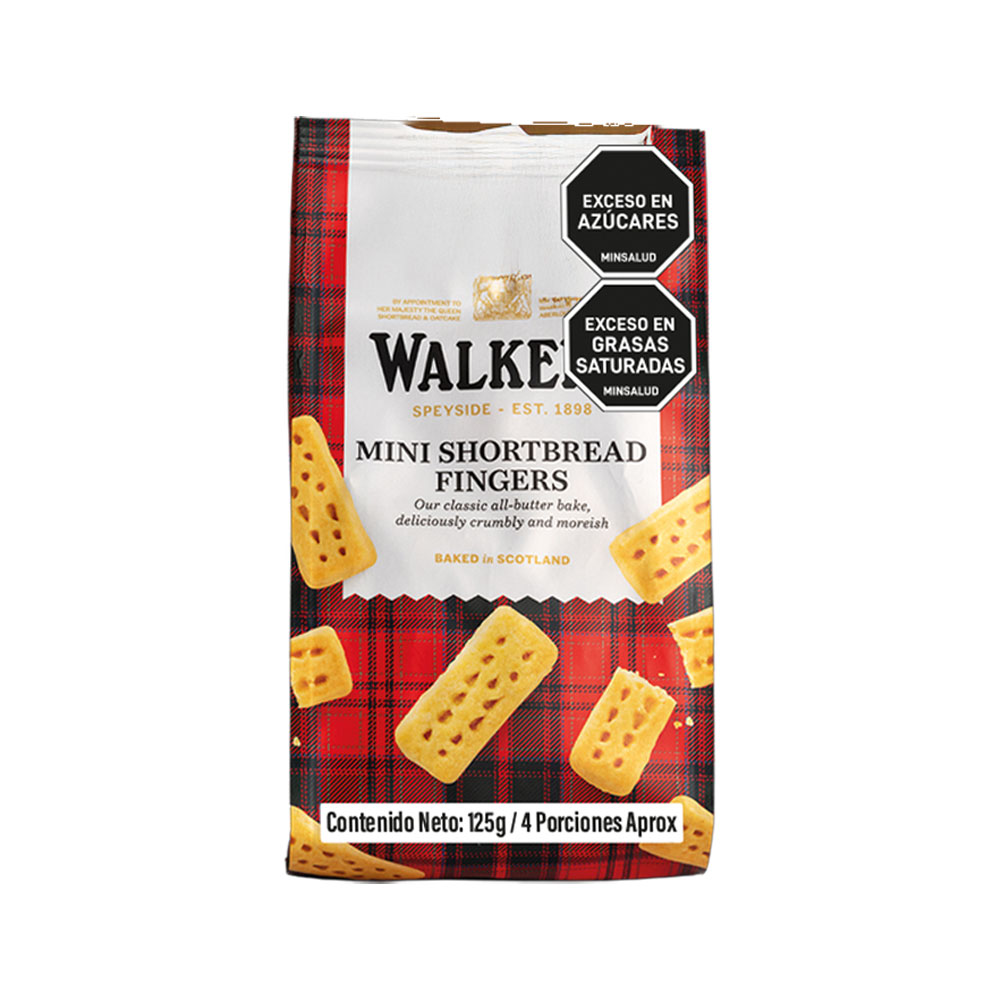 Galletas Shortbread Minifingers Walkers Blx125g