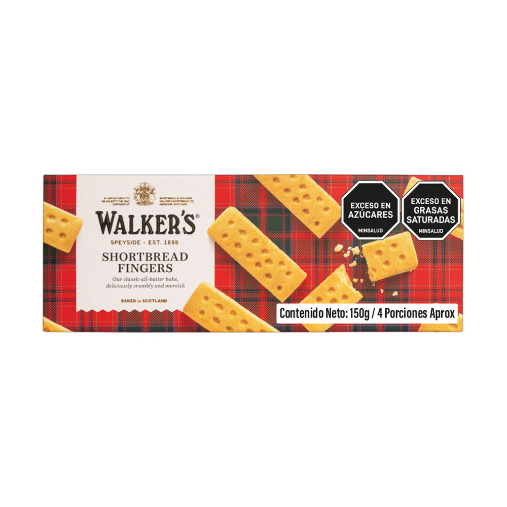 GALLETAS SHORTBREAD FINGERS WALKERS cjx150g