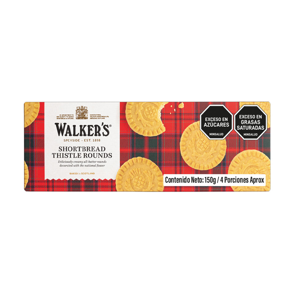 Galletas Shortbread Rounds Walkers Cjx150g
