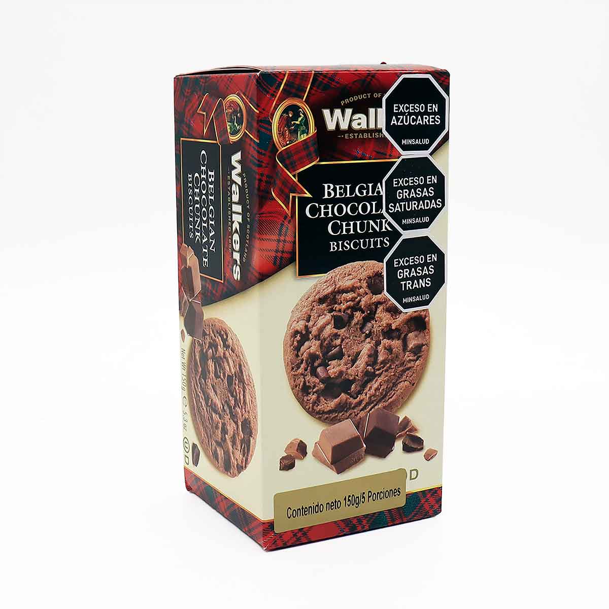 GALLETAS TROZOS CHOCOLATE BELGA 150g