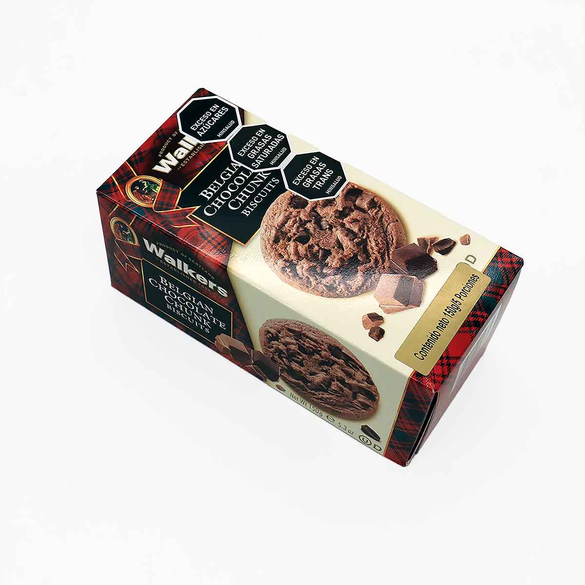 GALLETAS TROZOS CHOCOLATE BELGA 150g