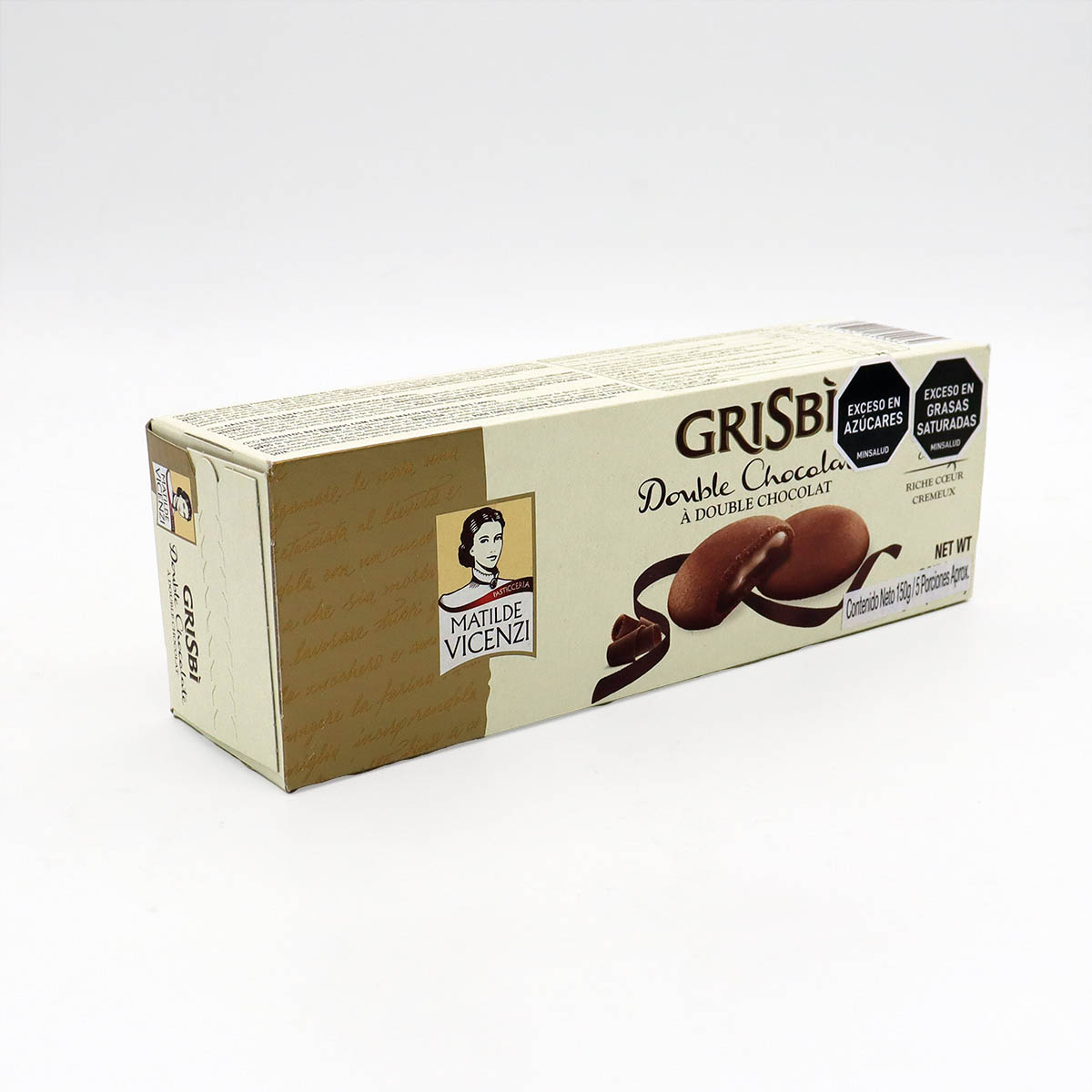 GALLETAS RELLENAS DE CHOCOLATE GRISBI 150g