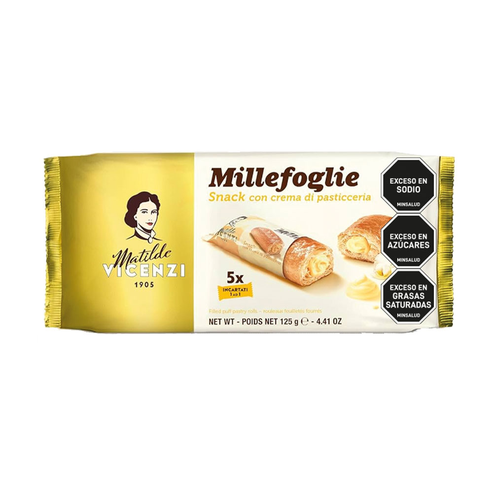 Galleta Minisnack Crema Vicenzi 5Pqx25G-125g