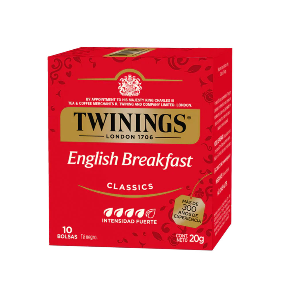 Té Negro English Breakfast Twinings Cjx10Blx2g-20g