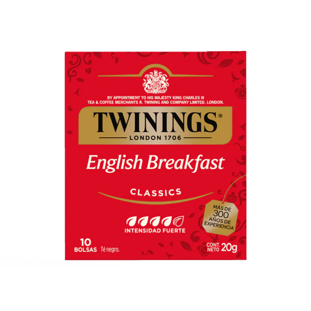 Té Negro English Breakfast Twinings Cjx10Blx2g-20g