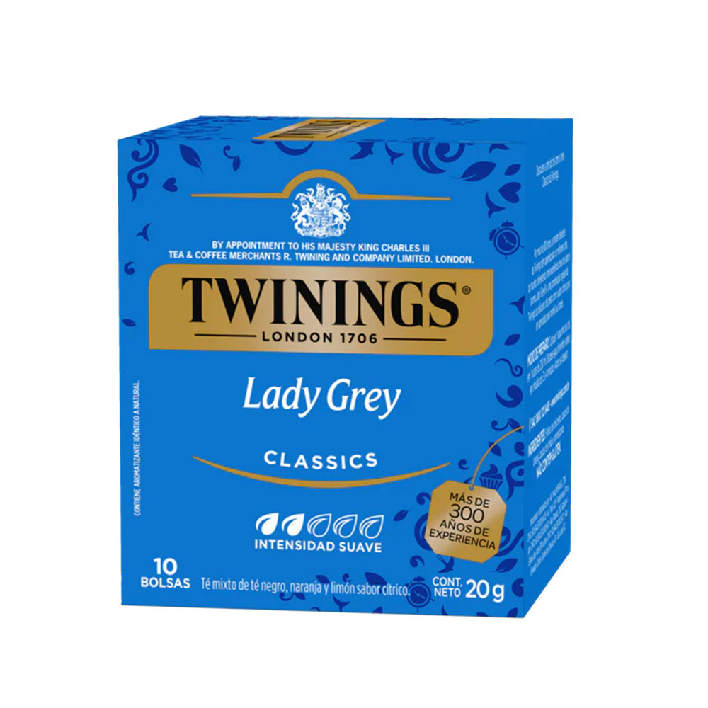 Té Negro Lady Grey Twinings Cjx10Blx2g-20g
