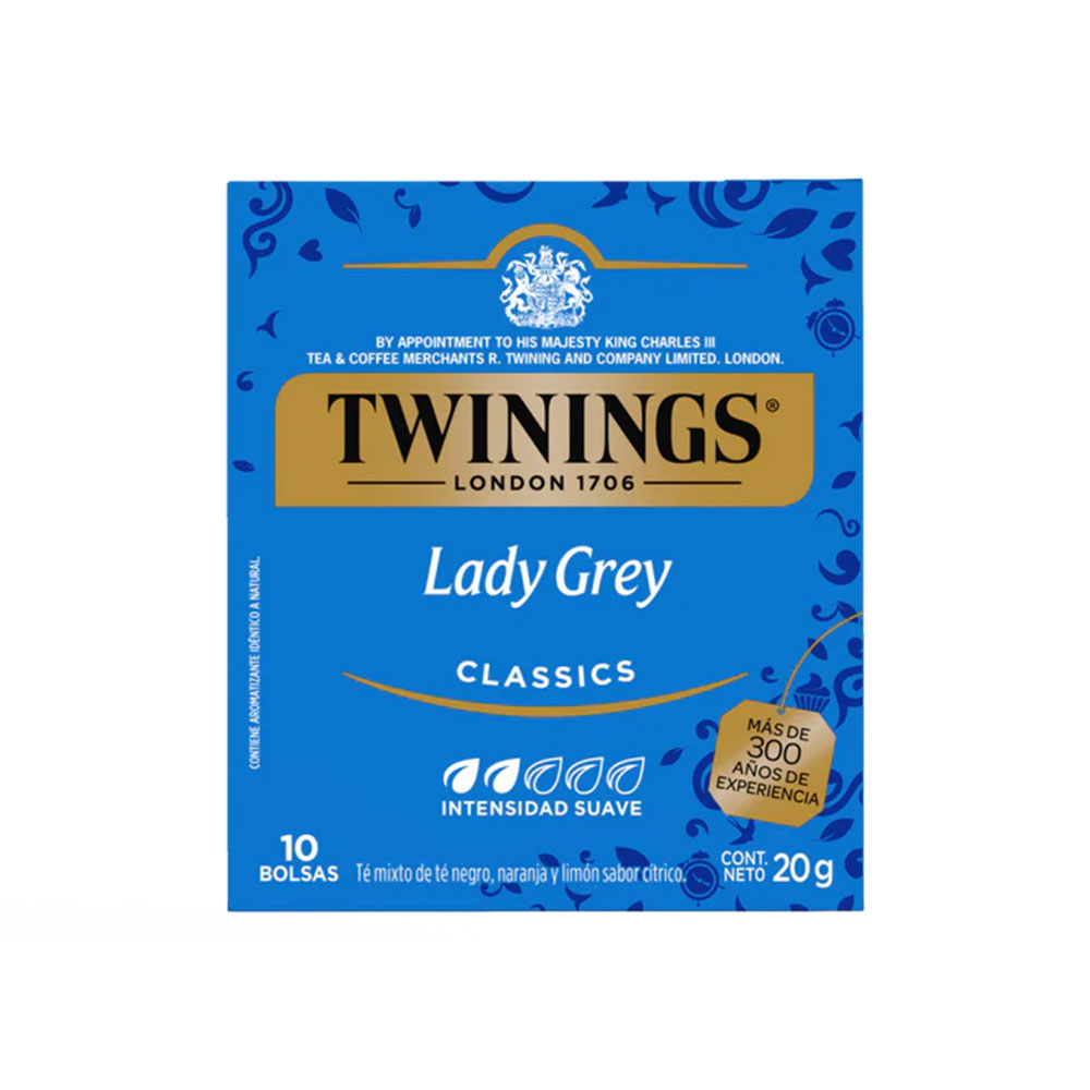 Té Negro Lady Grey Twinings Cjx10Blx2g-20g