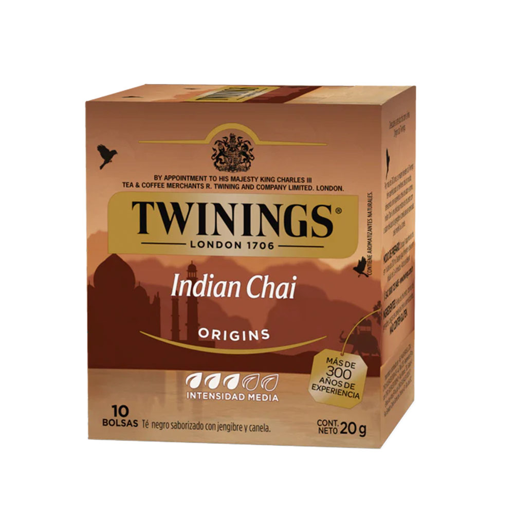 Té Negro Indian Chai Twinings Cjx10Blx2g-20g