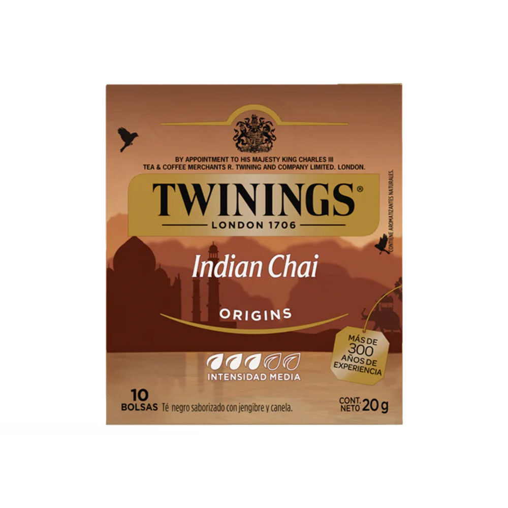 Té Negro Indian Chai Twinings Cjx10Blx2g-20g