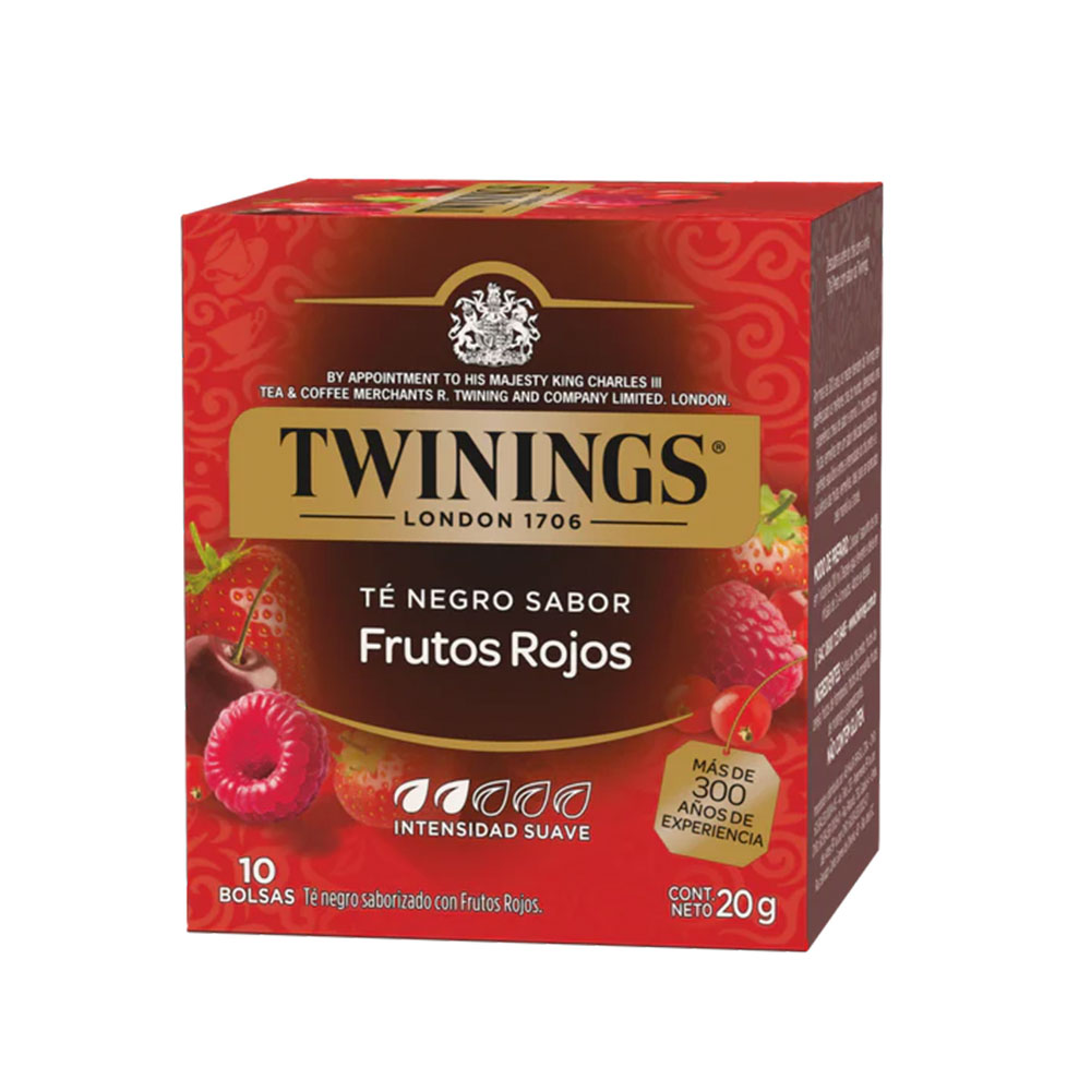 Té Frutos Rojos Twinings Cjx10Blx2g-20g