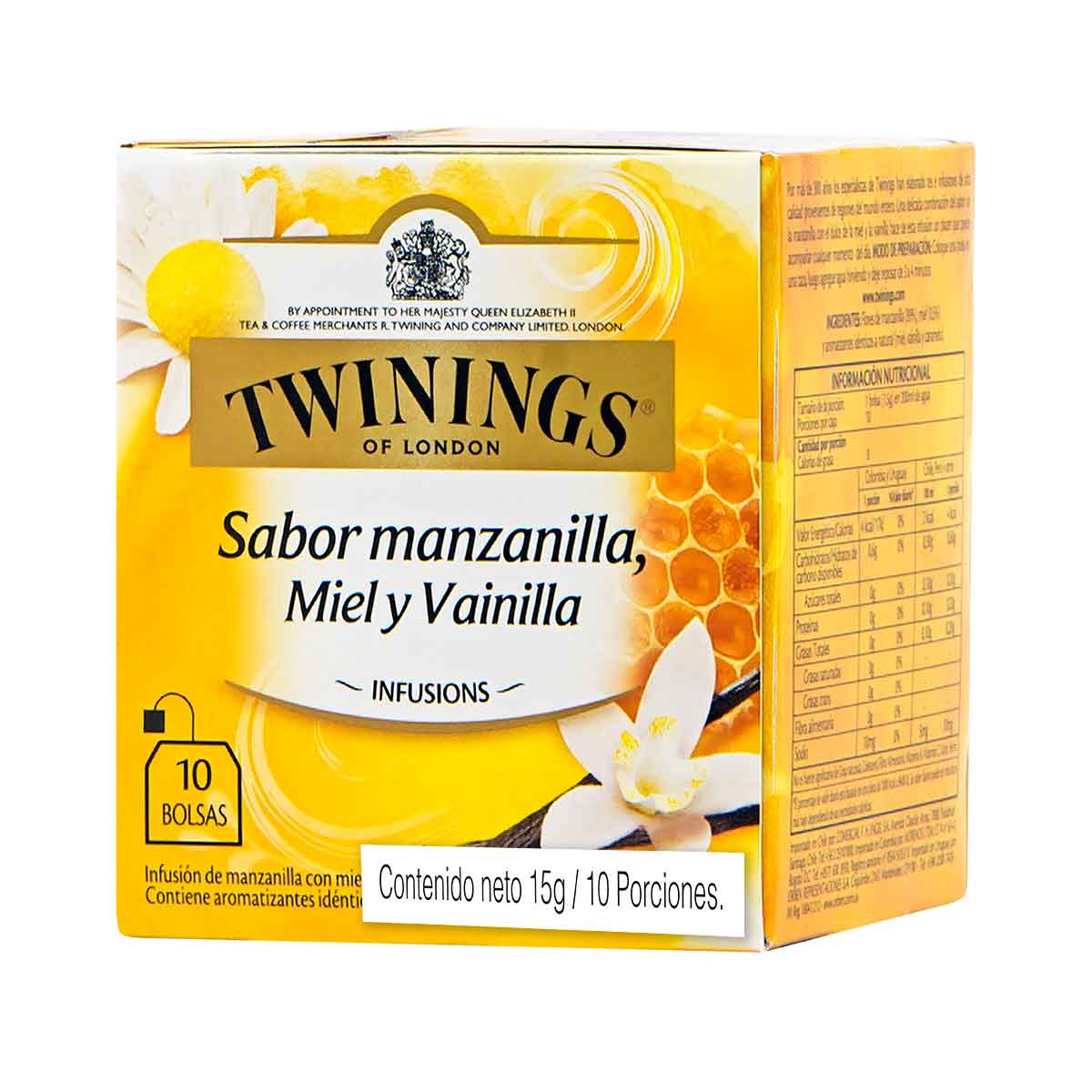INFUSION MANZANILLA MIEL VAINILLA TWININGS cjx10blx1,5g-15g