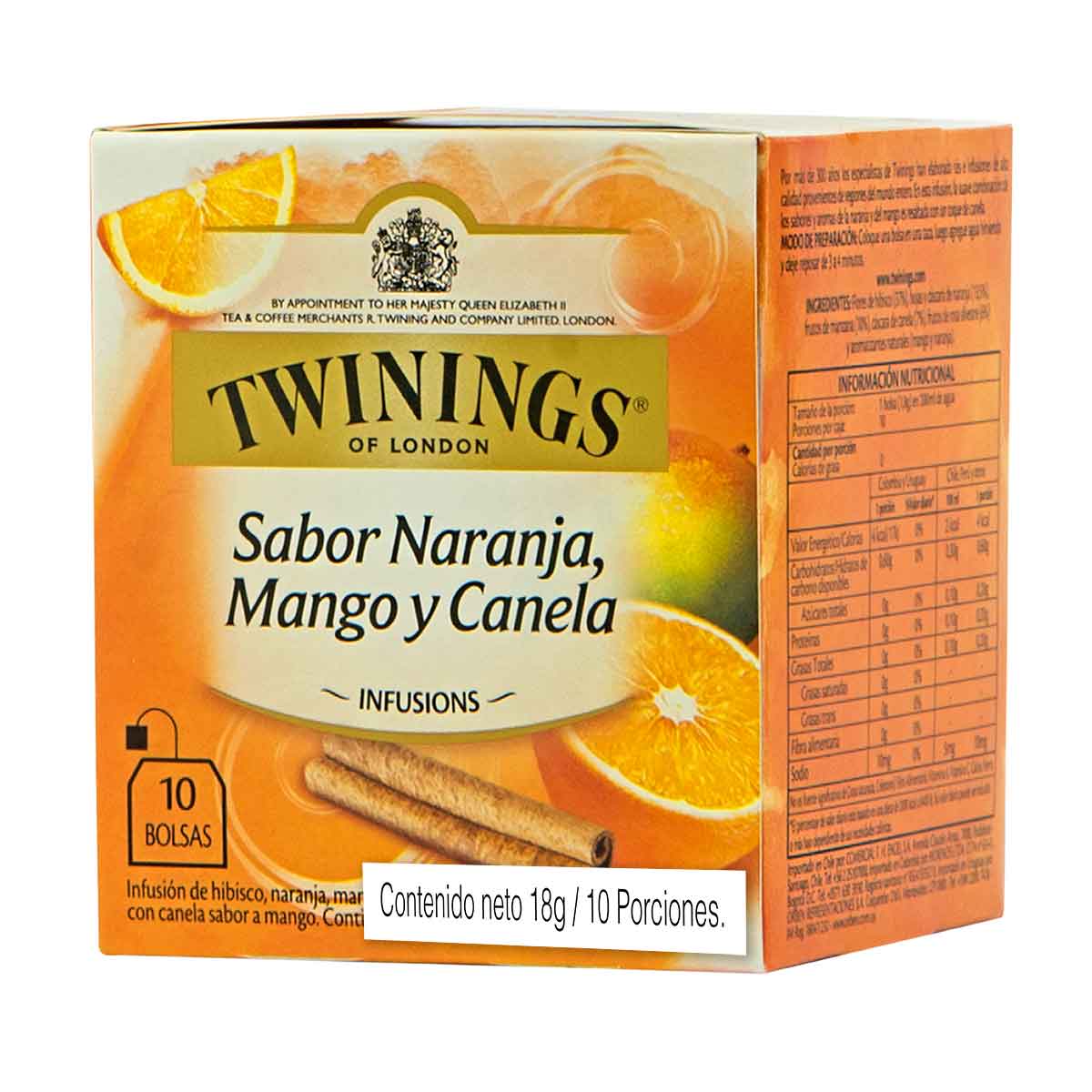 INFUSION NARANJA MANGO CANELA 10bl 18g