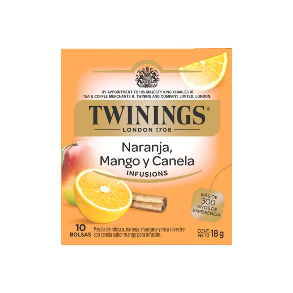 Infusión Naranja Mango Canela Twinings Cjx10Blx1,8g-18g