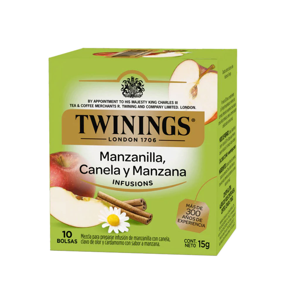 Infusión Manzanilla Canela Manzana Twinings Cjx10Blx1,5g-15g