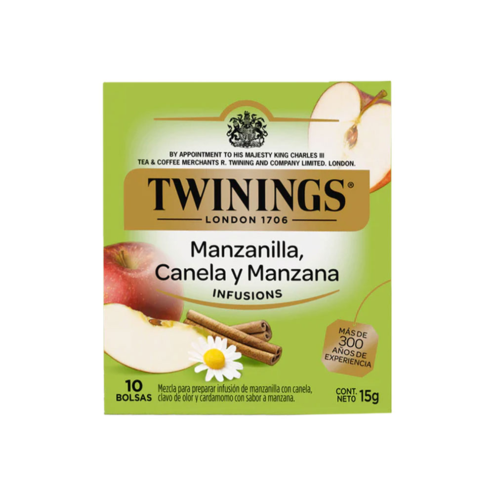 Infusión Manzanilla Canela Manzana Twinings Cjx10Blx1,5g-15g