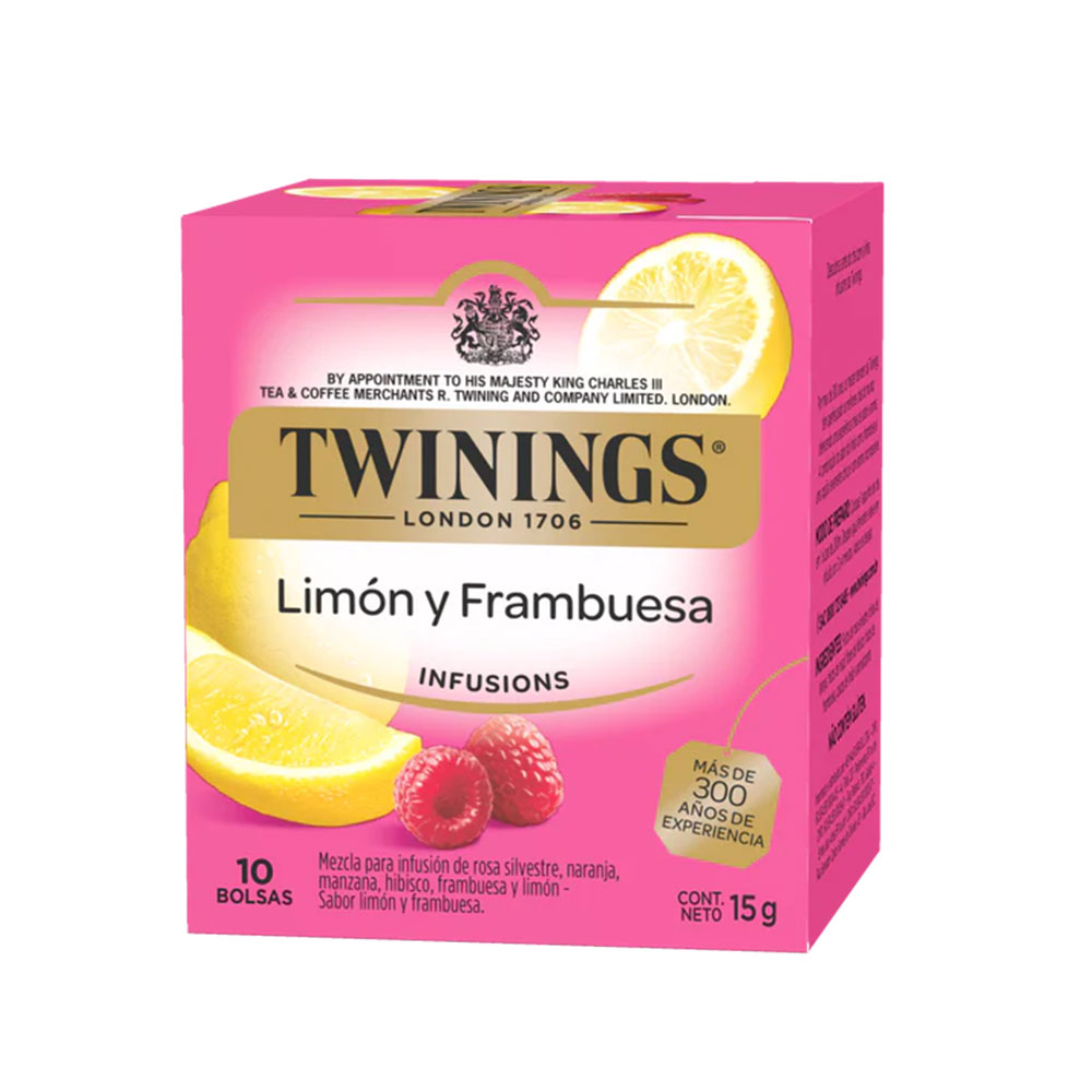 Infusión Limón Y Frambuesa Twinings Cjx10Blx1,5g-15g