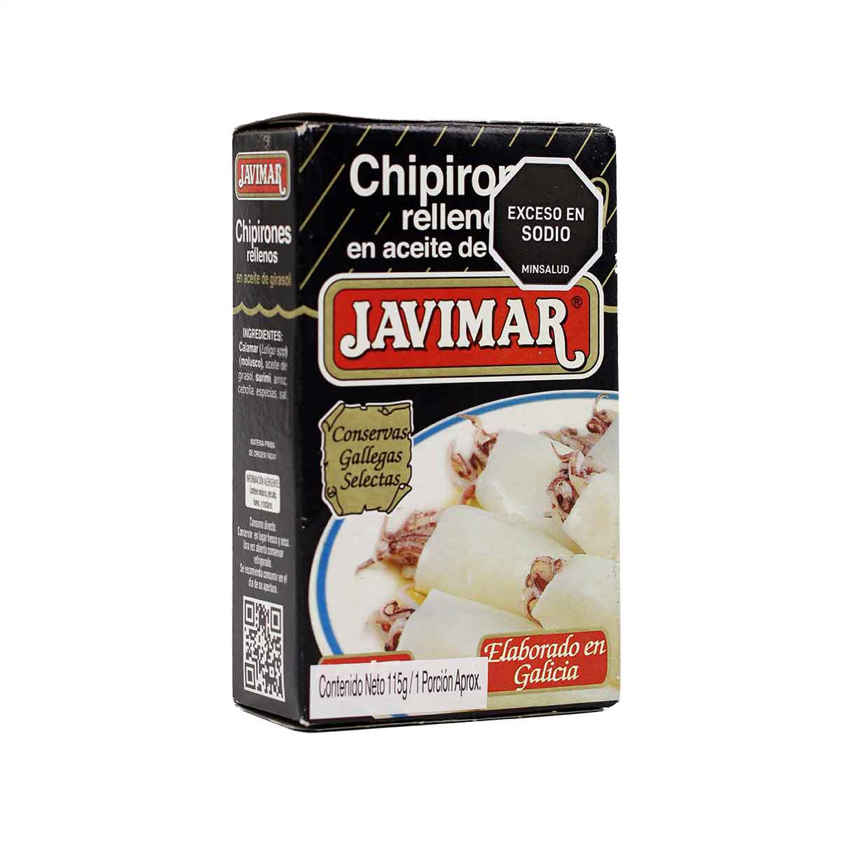 CHIPIRONES RELLENOS EN ACEITE VEGETAL JAVIMAR ltx115g