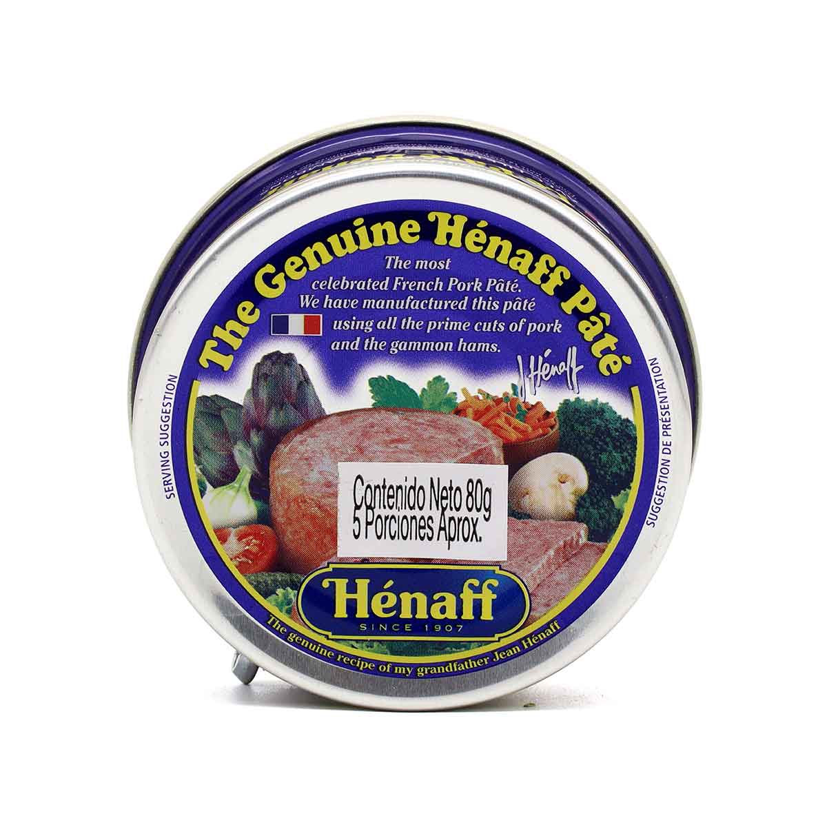 PATE DE PORK PATE HENAFF ltx80g