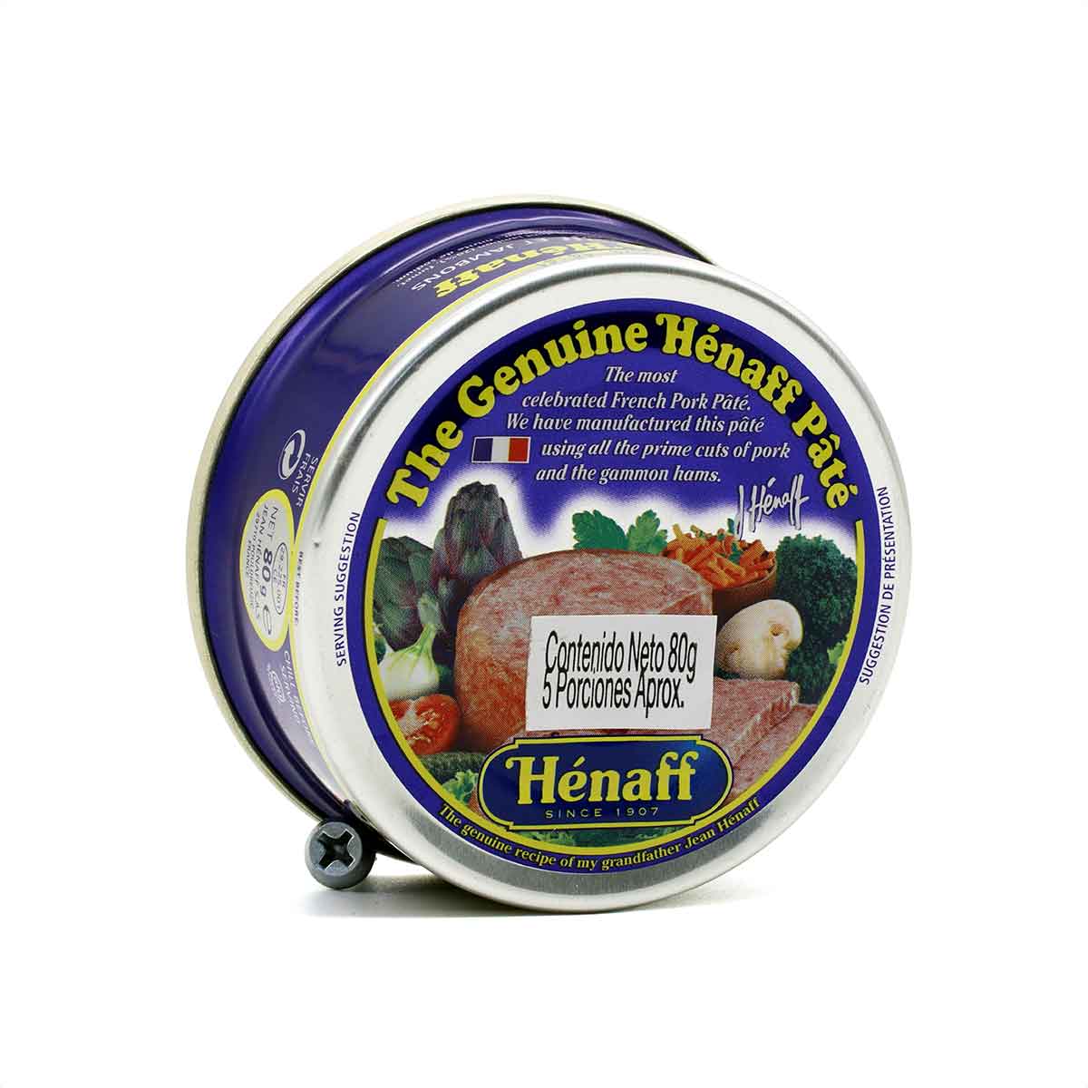 PATE DE PORK PATE HENAFF ltx80g