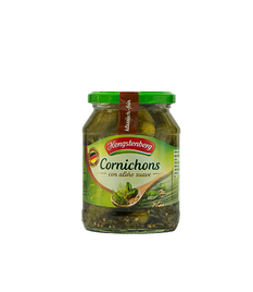 Pepinillos Cornichons Hengstenberg frasco X370 mililitros