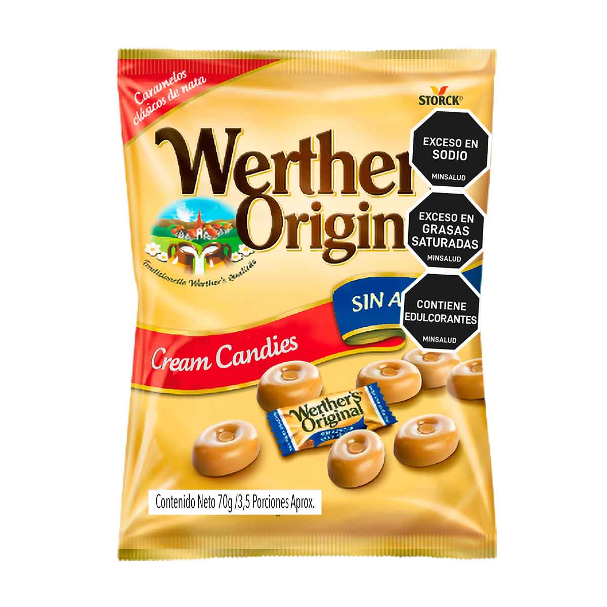 DULCES CARAMELO SUGAR FREE WERTHERS 70g