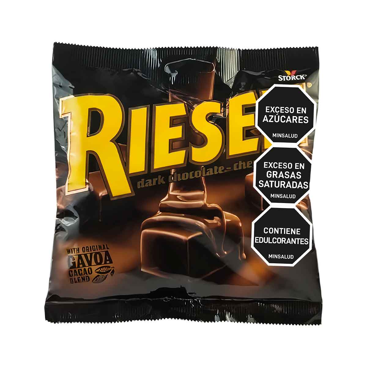 DULCES CARAMELO Y CHOCOLATE NEGRO RIESEN 150g