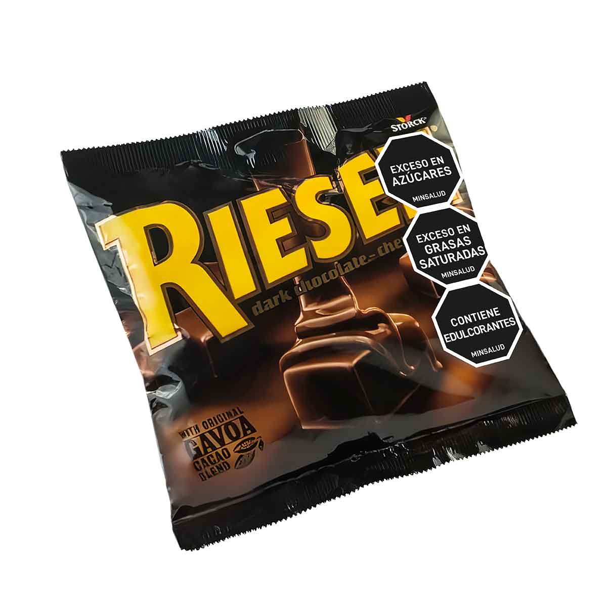 DULCES CARAMELO Y CHOCOLATE NEGRO RIESEN 150g