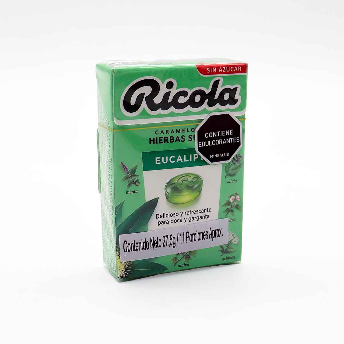 DULCES SF EUCALIPTO RICOLA 27,5g