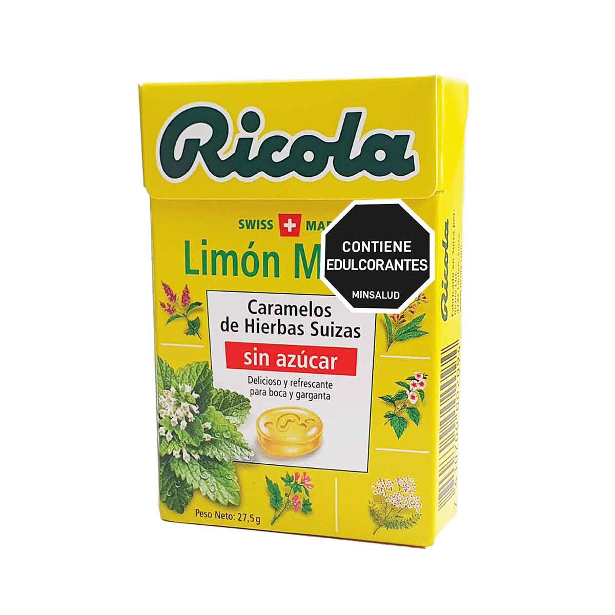 DULCES SF LIMON MENTA RICOLA 27,5g