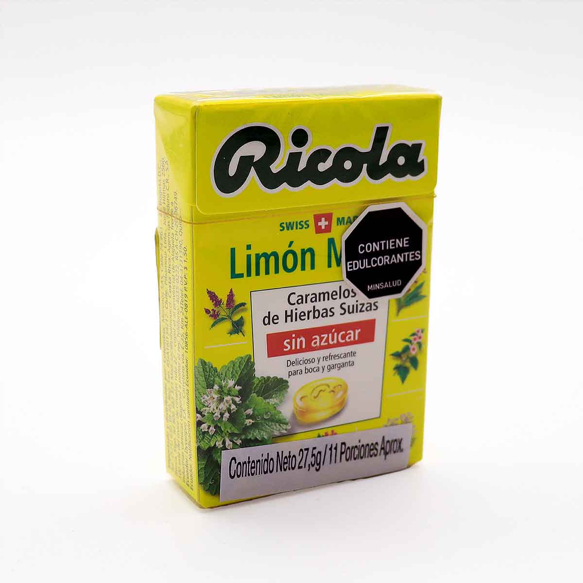 DULCES SF LIMON MENTA RICOLA 27,5g