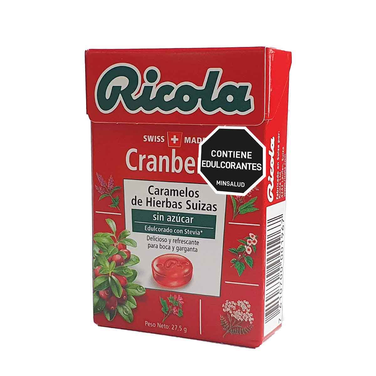 DULCES SF ARANDANO RICOLA cjx27,5g