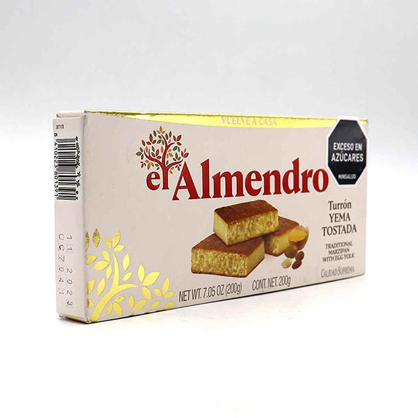 Turrón Yema Tostada El Almendro X200 gramos