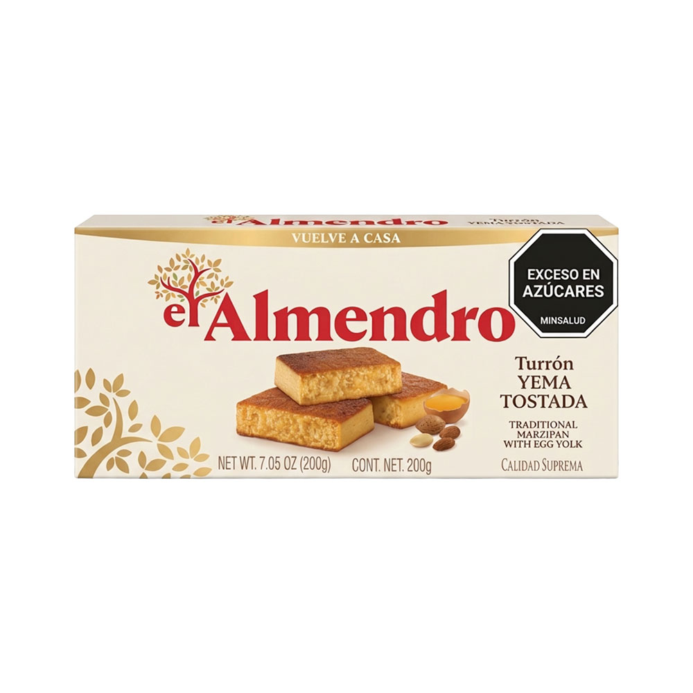 Turrón Yema Tostada El Almendro X200g