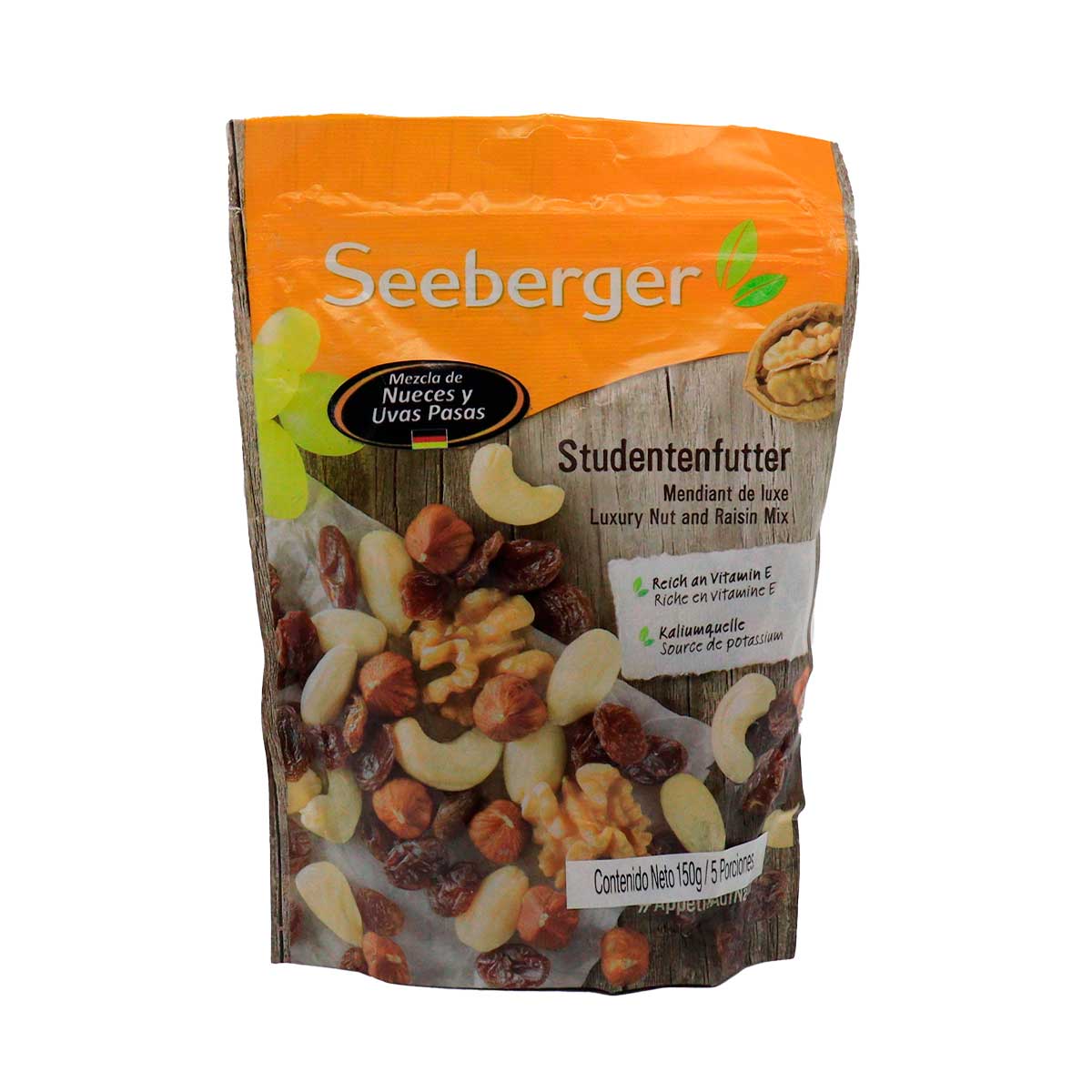 MEZCLA LUJO NUECES UVAS SEEBERGER blx150g