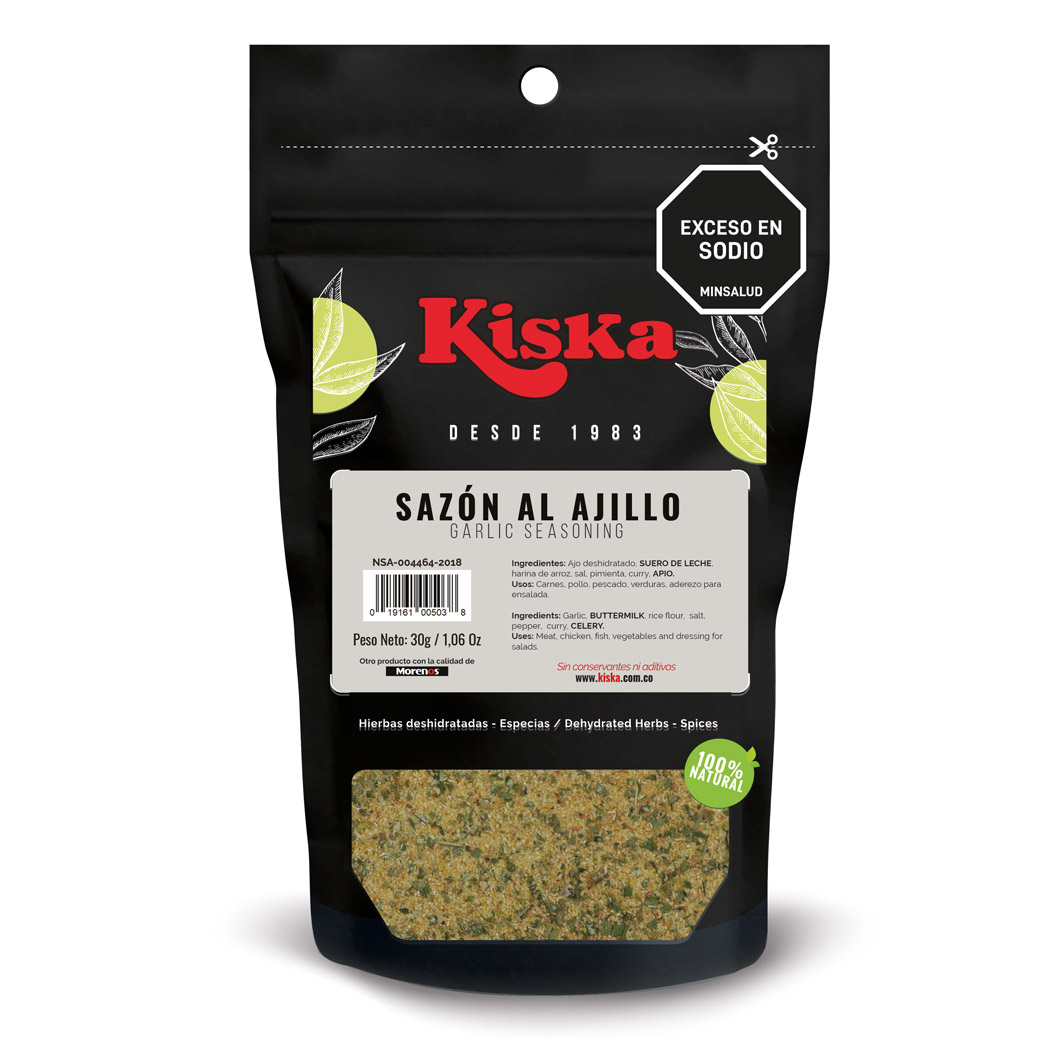 Sazón al ajillo polvo 30g