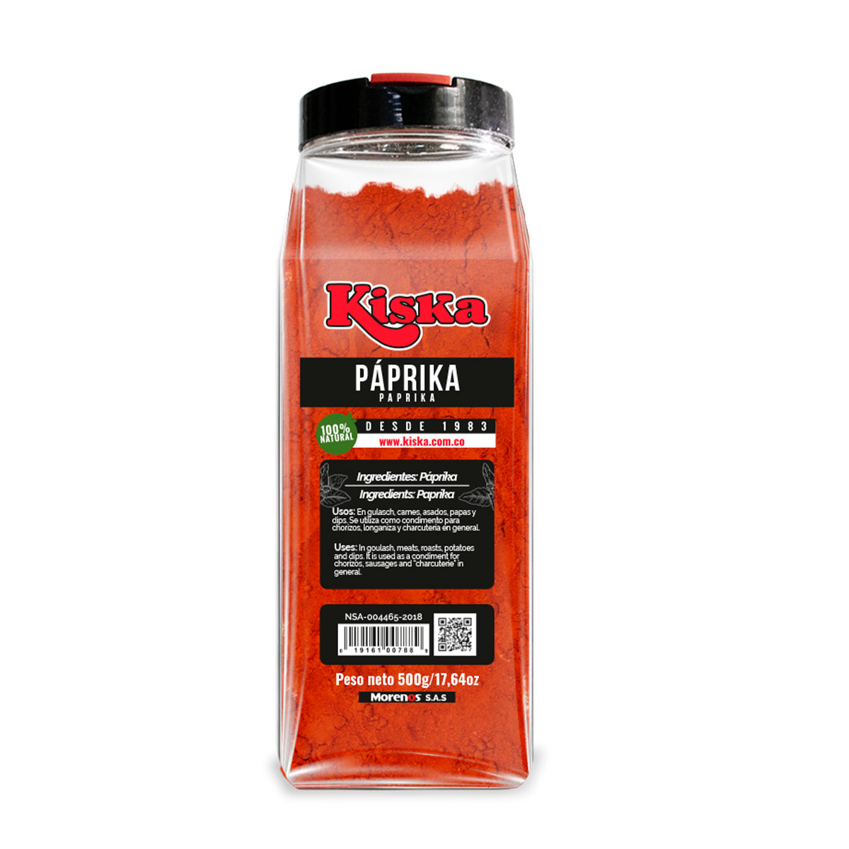 PAPRIKA DULCE frx 500g.