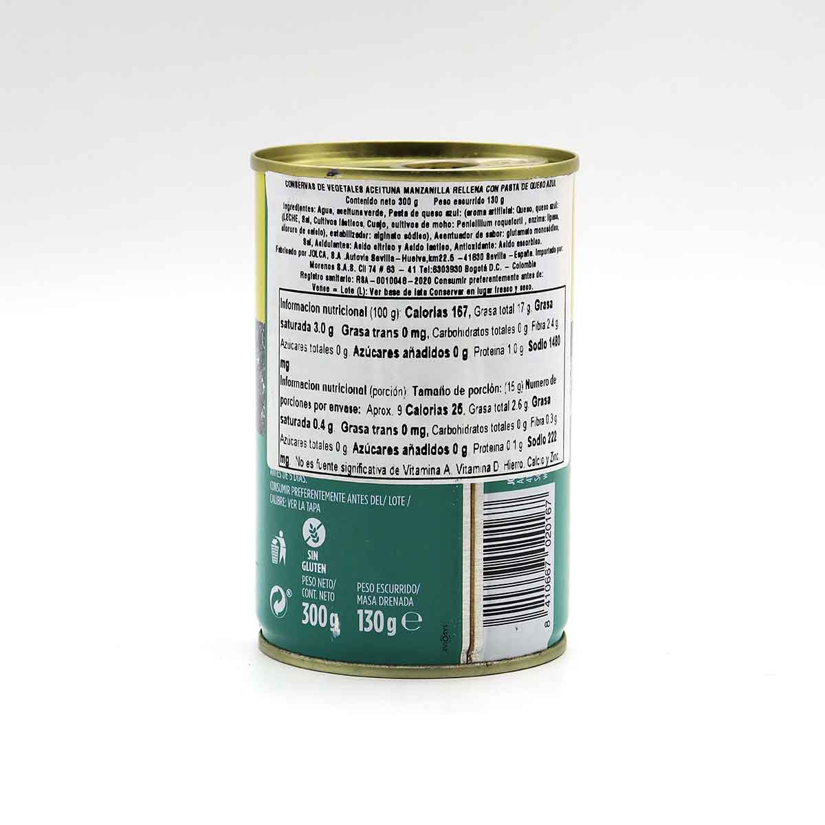 ACEITUNA RELLENA DE QUESO JOLCA ltx300g