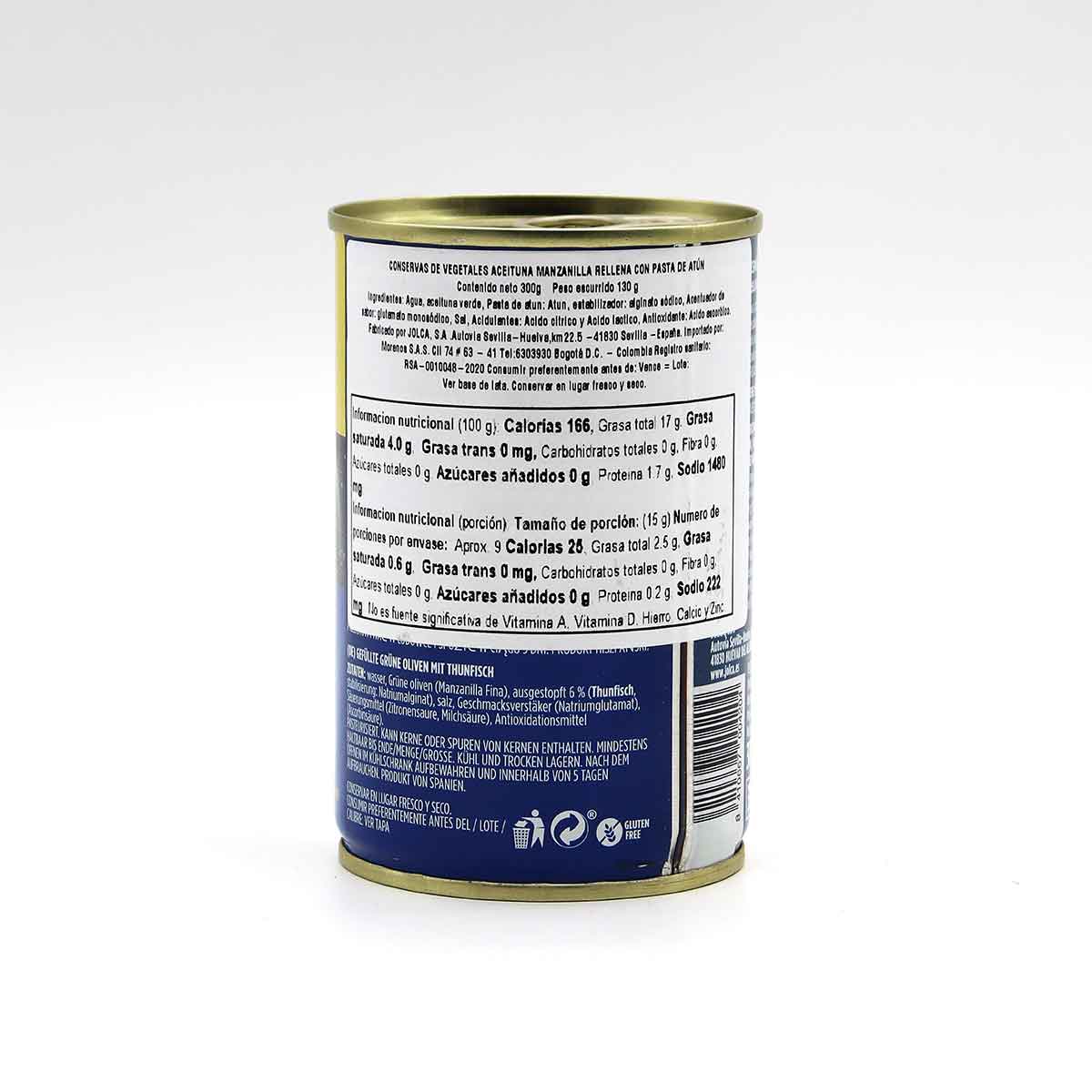 ACEITUNAS RELLENA DE ATUN JOLCA ltx300g