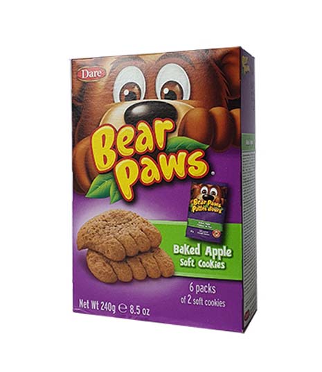 Galletas Bear Paws Baked Apple Dare caja X240 gramos