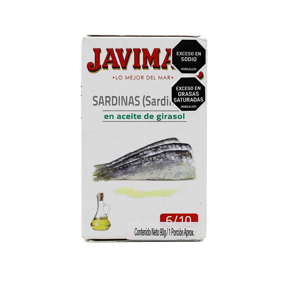 SARDINILLAS EN AC. DE GIRASOL JAVIMAR x 90g