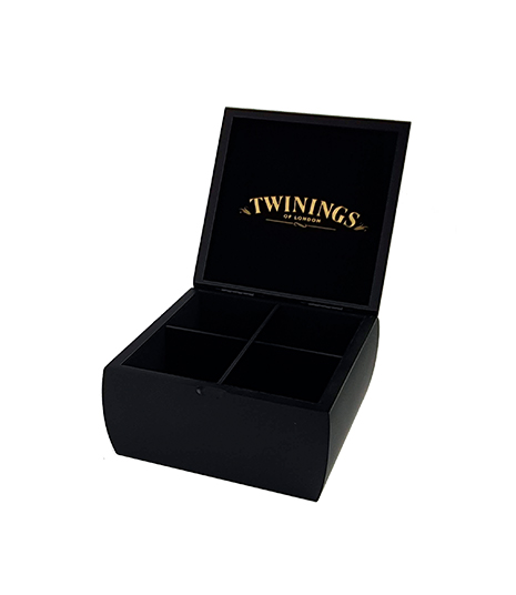 Caja De Té Black Twining X4 Compartimientos