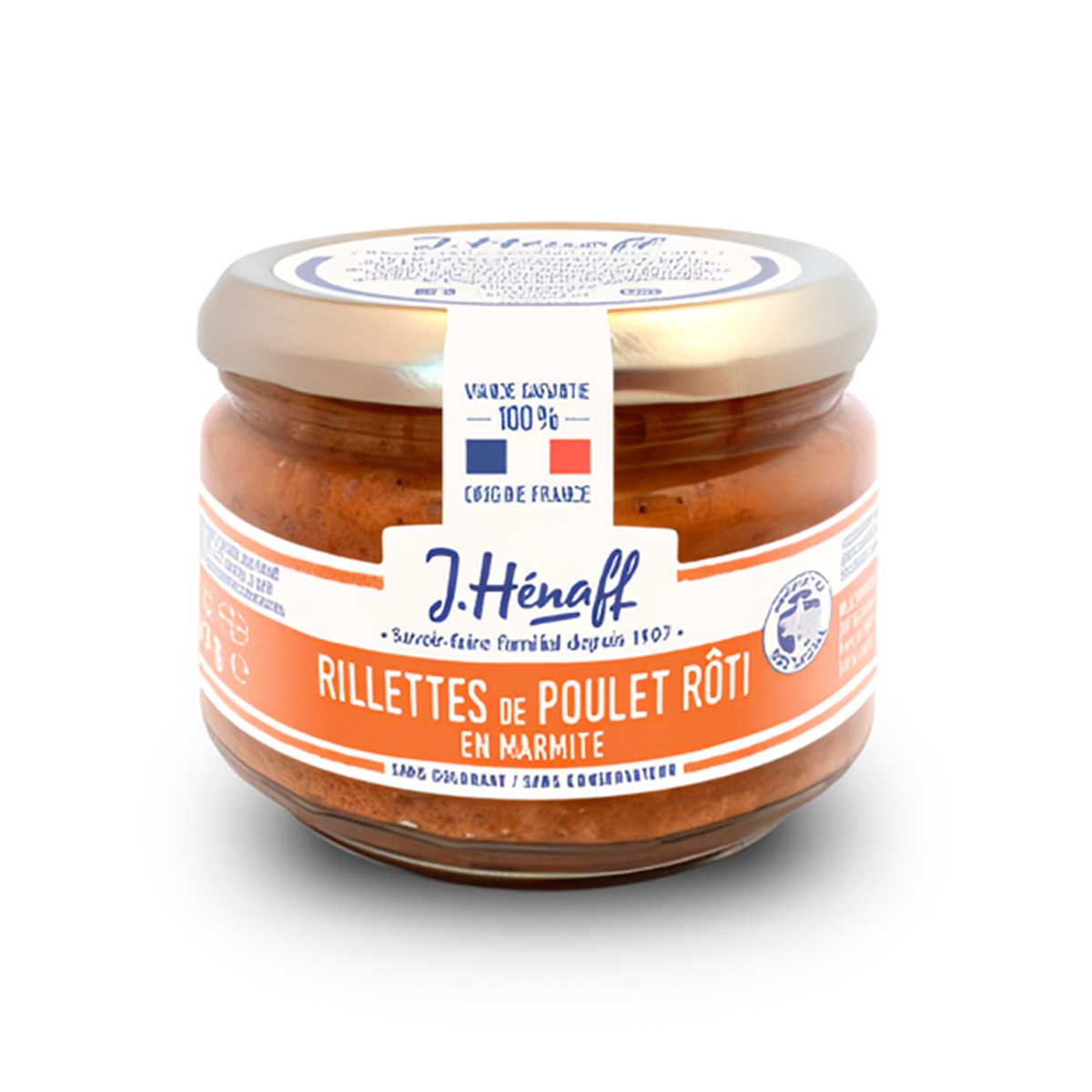 RILLETTE DE POLLO HENAFF frx180g