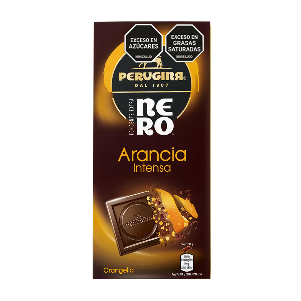 TABLETA CHOCOLATE DARK ORANGE PERUGINA NERO 85g