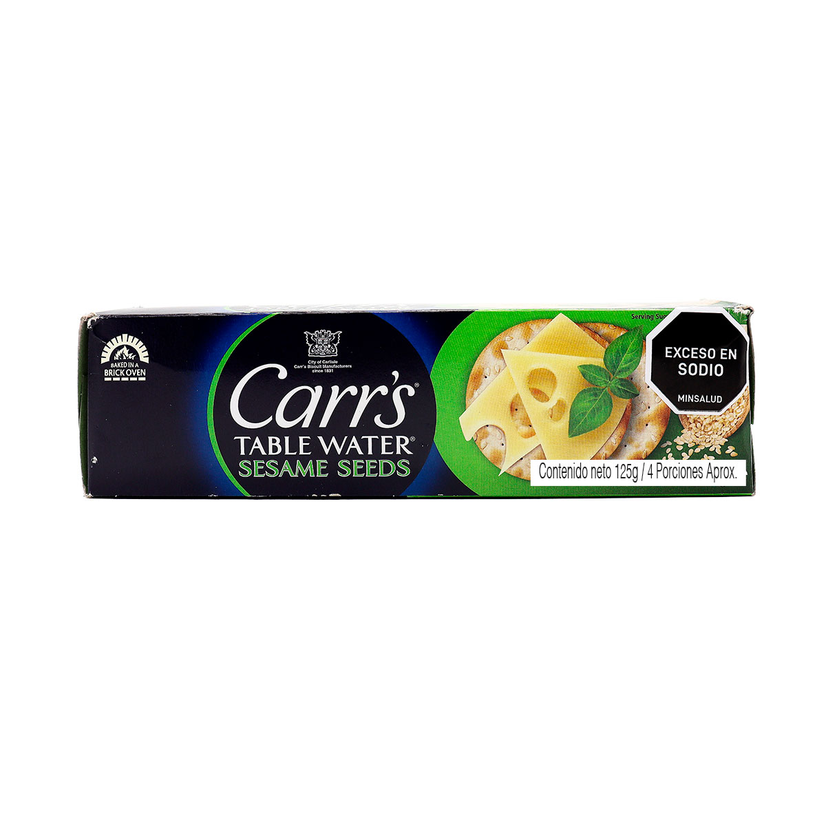GALLETAS CRACKER AJONJOLI CARRS cjx125g