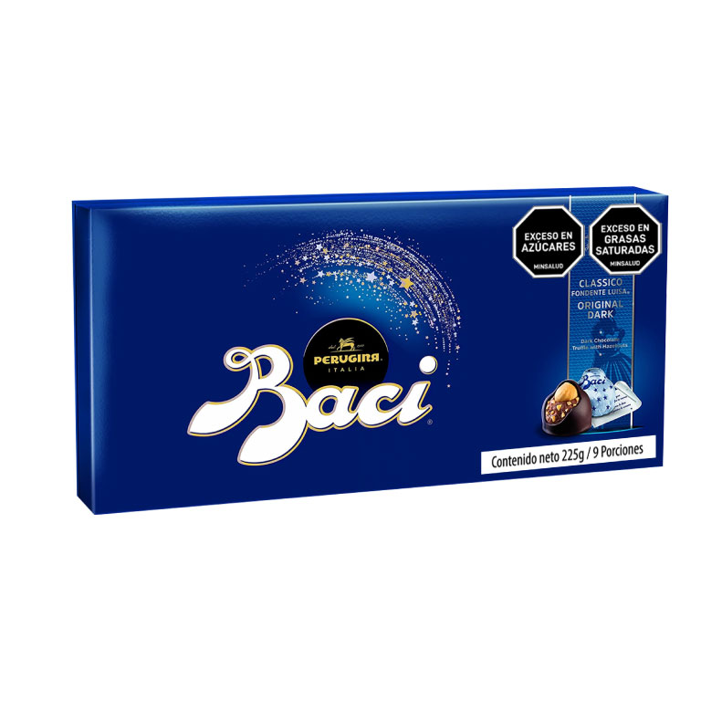 TRUFAS DARK Y AVELLANAS BACI cj 225g