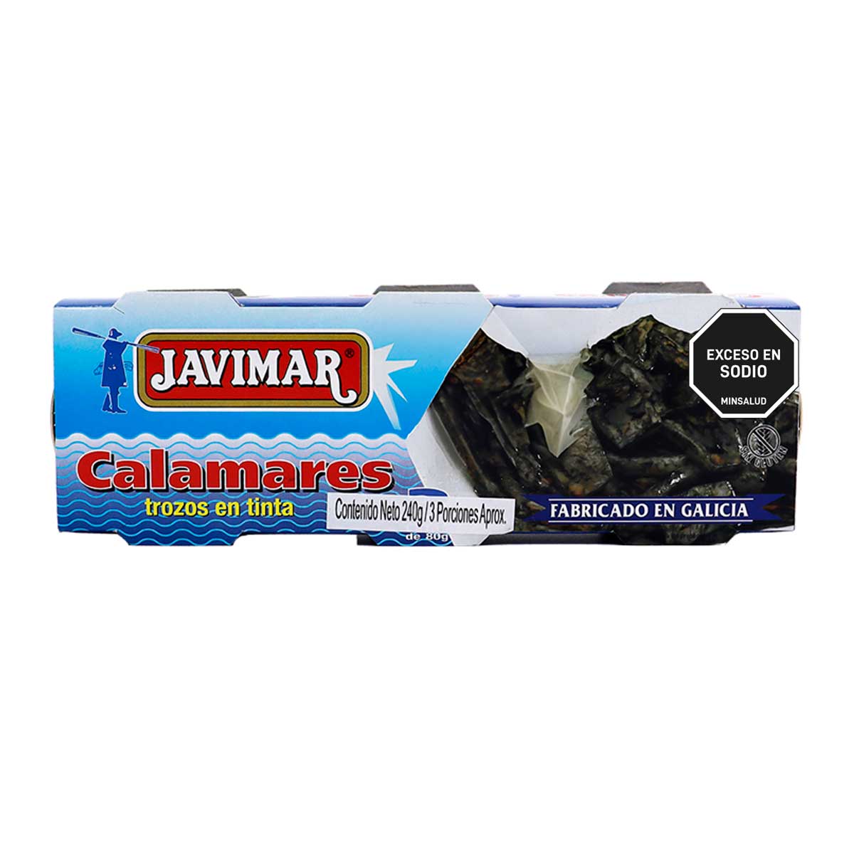 CALAMARES EN SU TINTA JAVIMAR 3Xlt80g