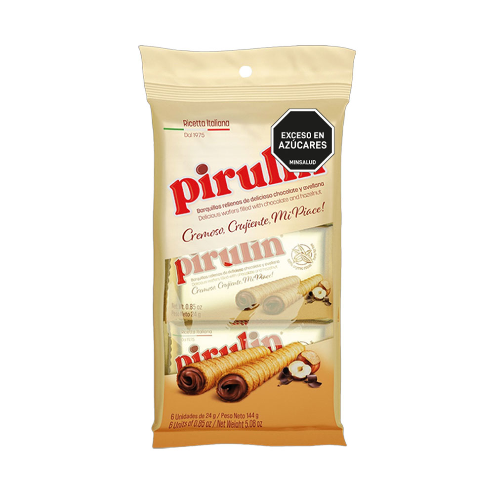 BARQ CHOCO AVELLAN PIRULIN blx6x24g 144g