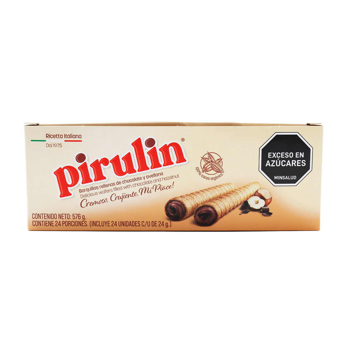 BARQUILLOS CHOCO AVELLANA PIRULIN pqx24g